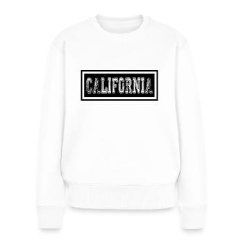 Californie - Pull Premium bio Femme - blanc - Devant - Julia (174cm)