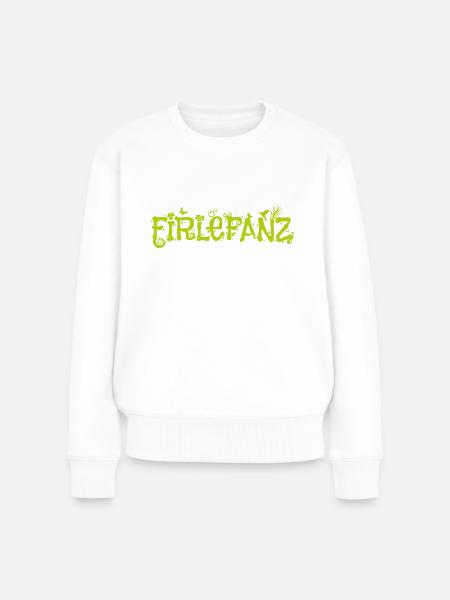 Firlefanz begabt - Frauen Premium Bio Pullover - Weiß