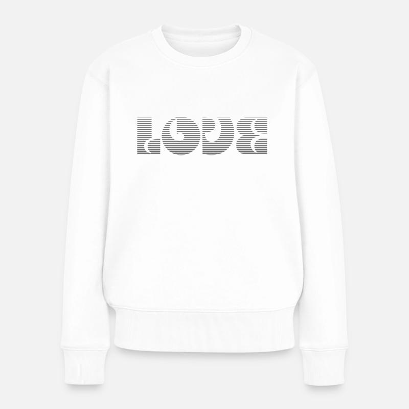 LOVE - Frauen Premium Bio Pullover - Weiß