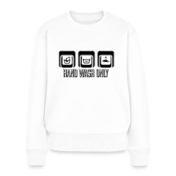 Main Wash Only ! - Pull Premium bio Femme - blanc - Devant - Julia (174cm)