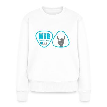 VTT - Pull Premium bio Femme - blanc - Devant - Julia (174cm)