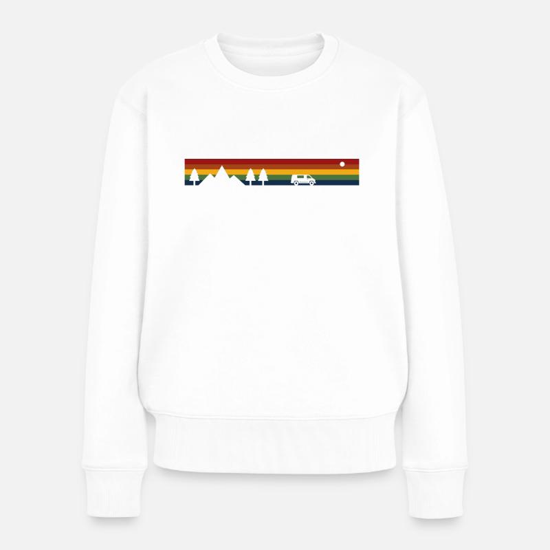 Arc en ciel van life - Pull Premium bio Femme - blanc