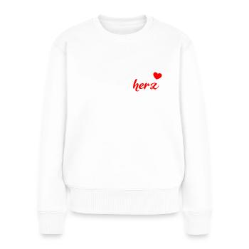 Schwesterherz White - Frauen Premium Bio Pullover - Weiß - Vorne - Julia (174cm)