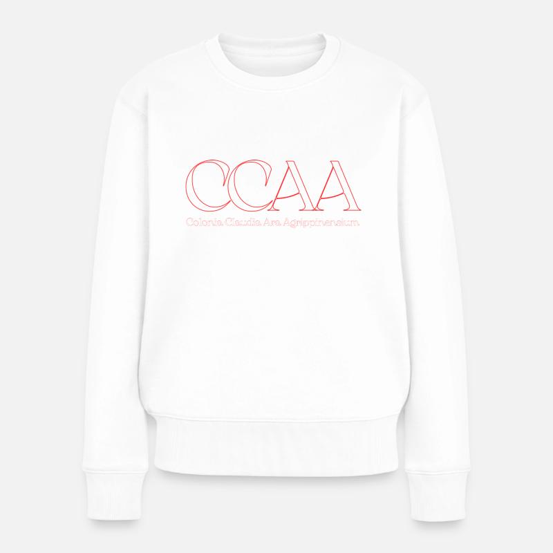ccaa3 - Frauen Premium Bio Pullover - Weiß