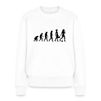 Evolution of Rock Female Singer - Women's Premium Organic Jumper - white - Front - Julia (174cm)