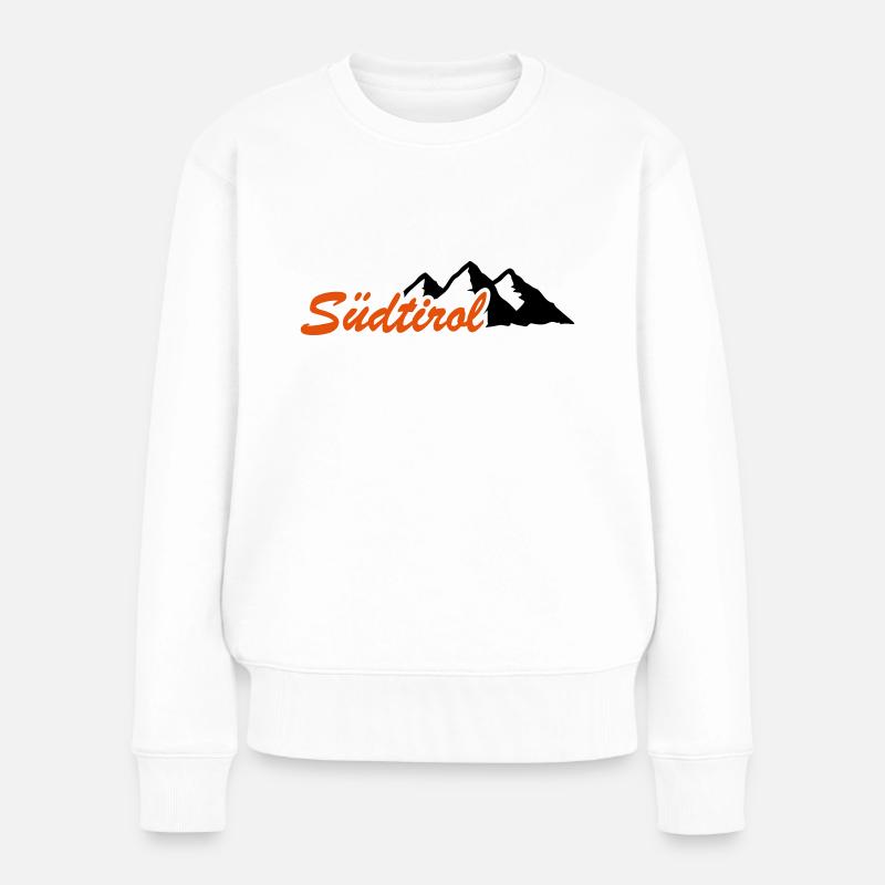 Südtirol - Frauen Premium Bio Pullover - Weiß