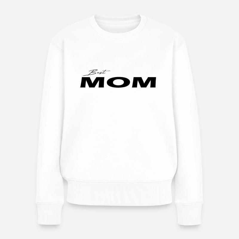 Best Mom black - Frauen Premium Bio Pullover - Weiß