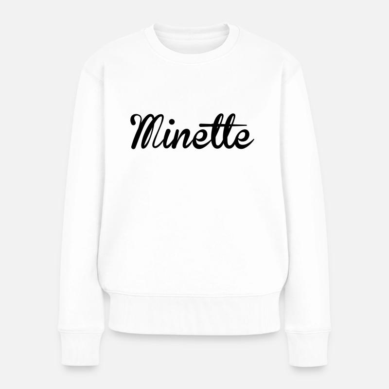 Minette - Pull Premium bio Femme - blanc