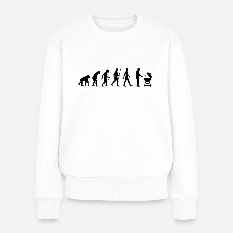 GrillIng Evolution GrillMaster BBQ Grill - Women's Premium Organic Jumper - white