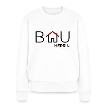 Bauherrin - Frauen Premium Bio Pullover - Weiß - Vorne - Julia (174cm)