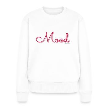 Mood Shirt - Viva Magenta Minimalist Design vauART - Frauen Premium Bio Pullover - Weiß - Vorne - Julia (174cm)