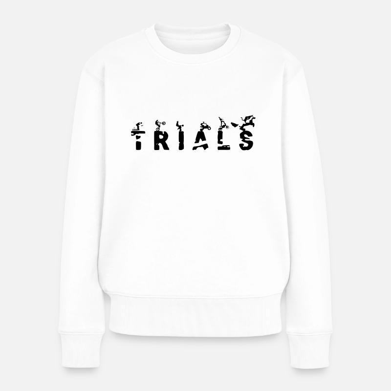 TRIAL - Frauen Premium Bio Pullover - Weiß