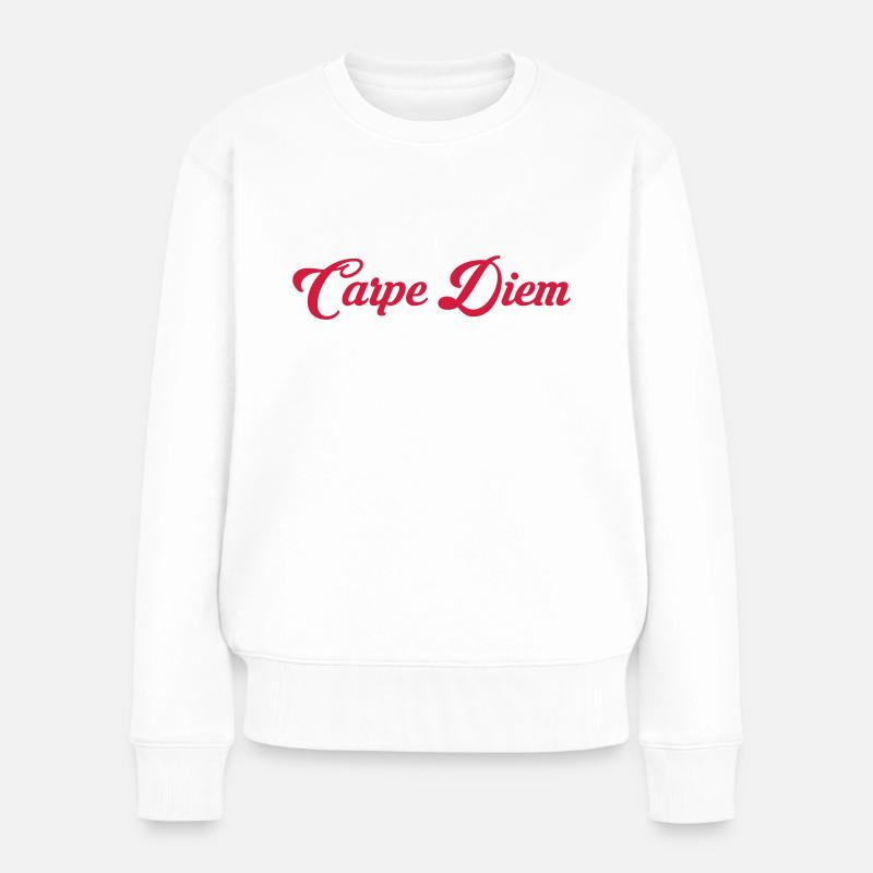 Carpe Diem - Pull Premium bio Femme - blanc