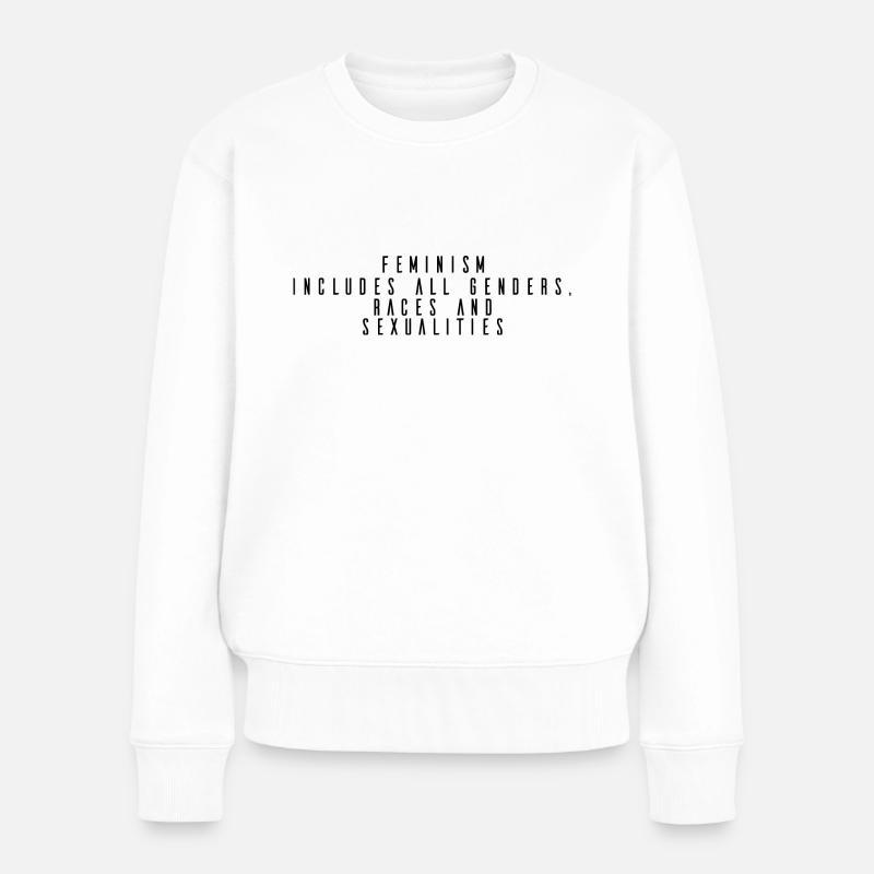 Feminismus - Frauen Premium Bio Pullover - Weiß