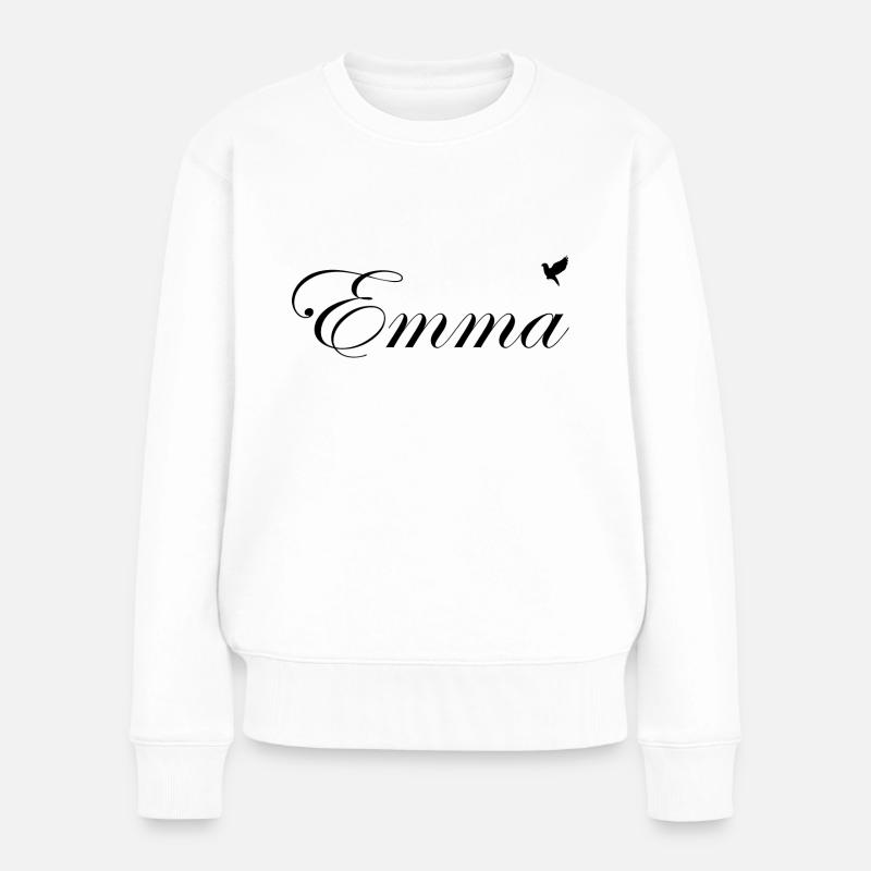 Emma schöner Name - Frauen Premium Bio Pullover - Weiß