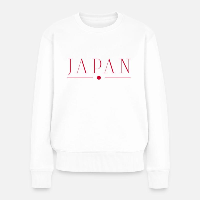 Ich liebe Japan - Frauen Premium Bio Pullover - Weiß