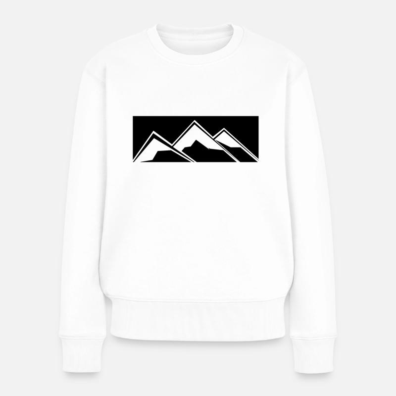 Montagne - (24) - Pull Premium bio Femme - blanc