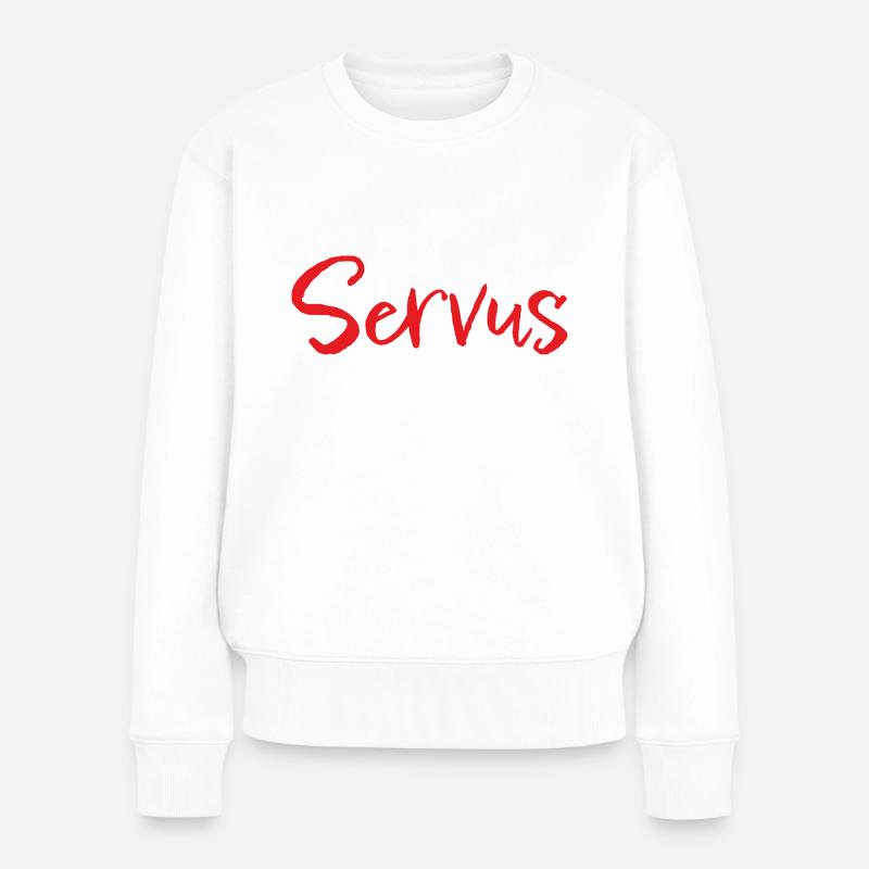 Servus - Frauen Premium Bio Pullover - Weiß