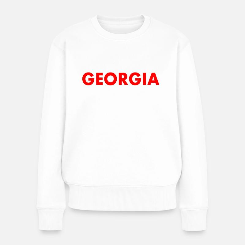 Georgia - Frauen Premium Bio Pullover - Weiß