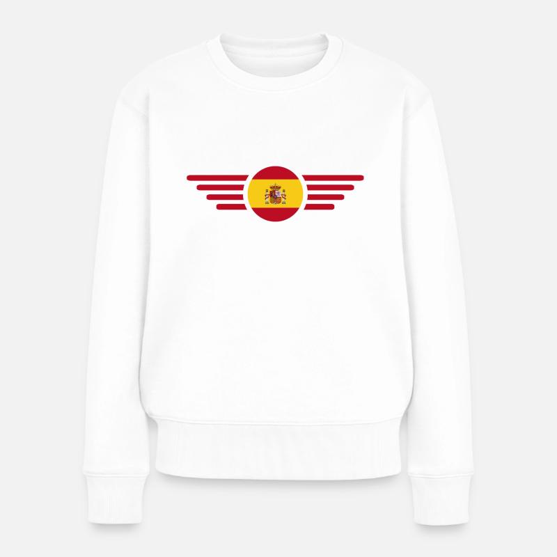 Spanien Leidenschaft T-Shirt - Frauen Premium Bio Pullover - Weiß