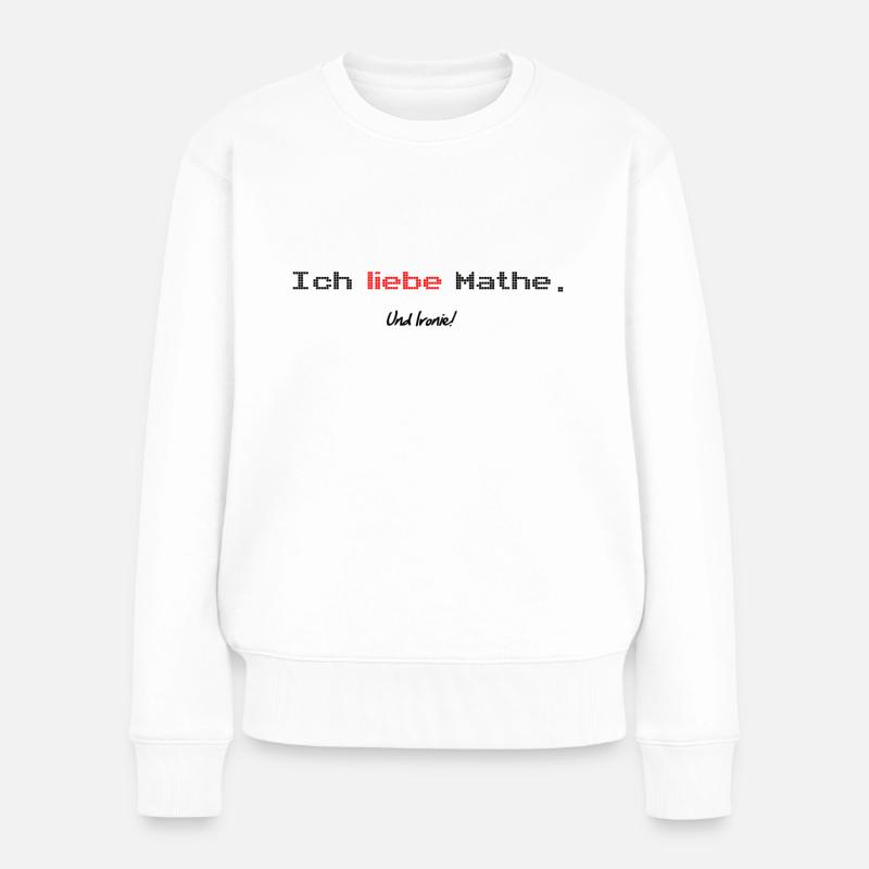 Math ironie shirt - Pull Premium bio Femme - blanc