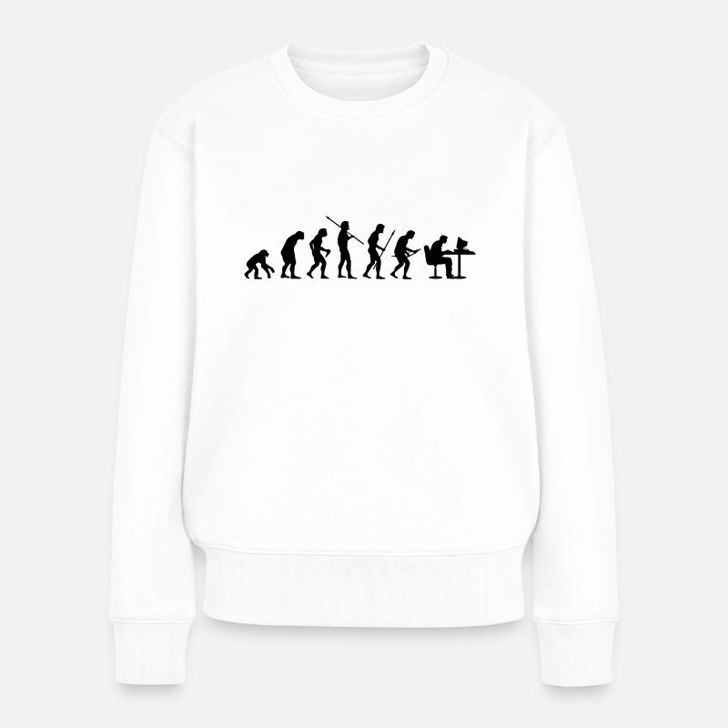Evolution - Pull Premium bio Femme - blanc