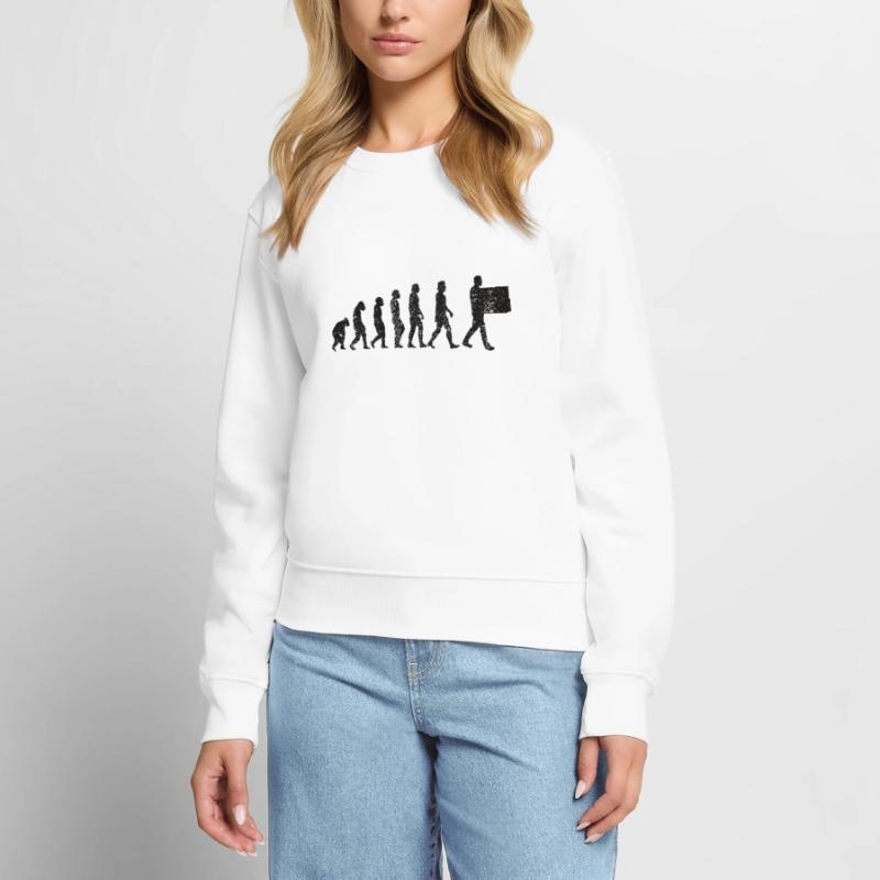Warehouse Logistics Logistics Evolution Warehouse Workers Women's Premium Organic Jumper