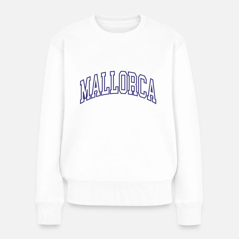 Mallorca - Frauen Premium Bio Pullover - Weiß