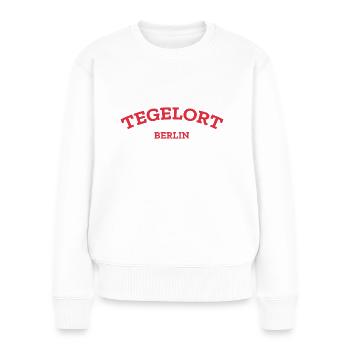 Berlin - Tegelort - Reinickendorf - Frauen Premium Bio Pullover - Weiß - Vorne - Julia (174cm)