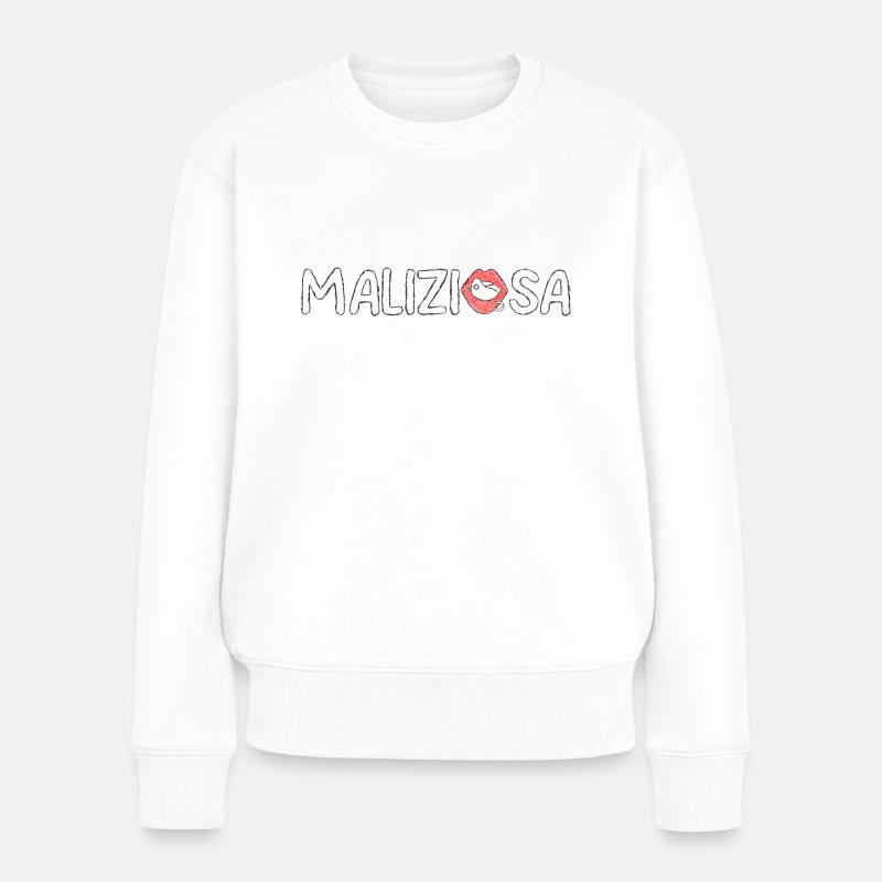 Version espiègle de l’esquisse - Pull Premium bio Femme - blanc