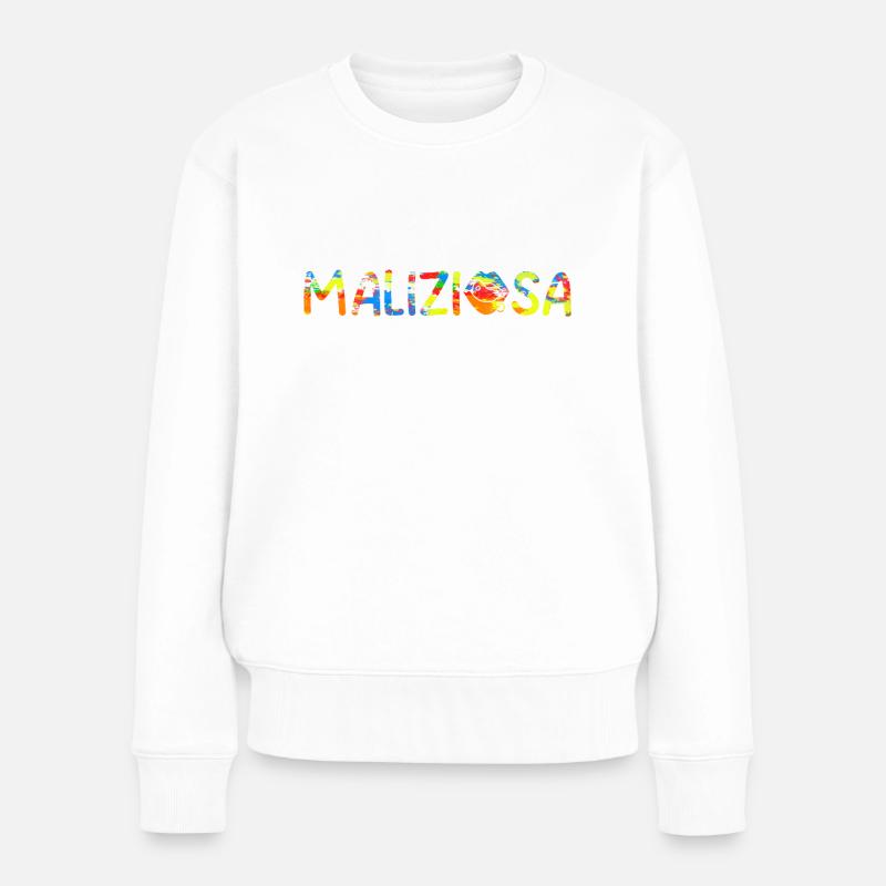 Version de peinture espiègle - Pull Premium bio Femme - blanc