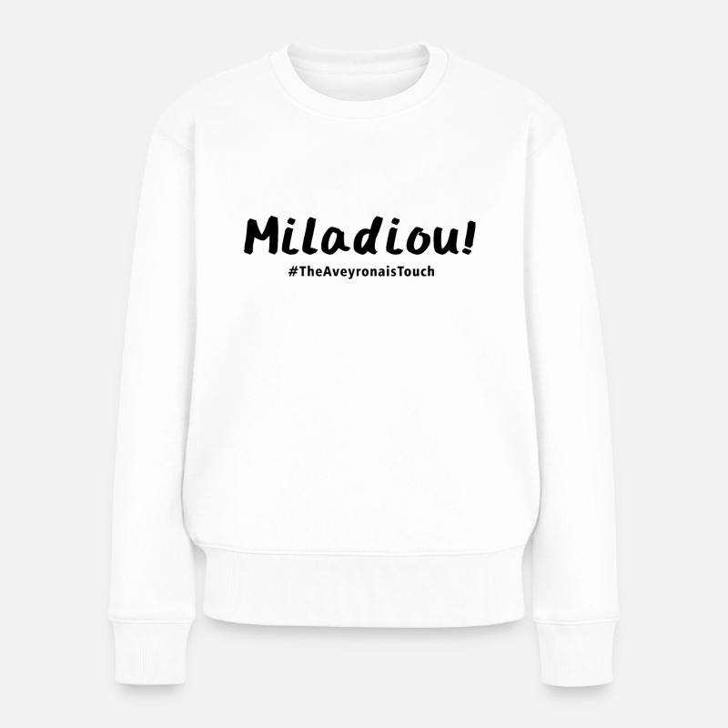 Miladiou !! - Pull Premium bio Femme - blanc
