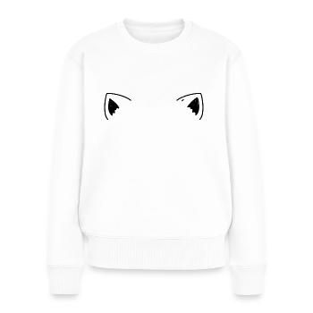 oreilles d’animaux surélevées mignonnes - Pull Premium bio Femme - blanc - Devant - Julia (174cm)
