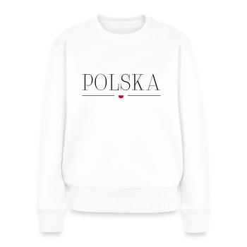 Polen - Frauen Premium Bio Pullover - Weiß - Vorne - Julia (174cm)