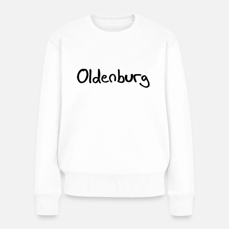 oldenburg - Frauen Premium Bio Pullover - Weiß