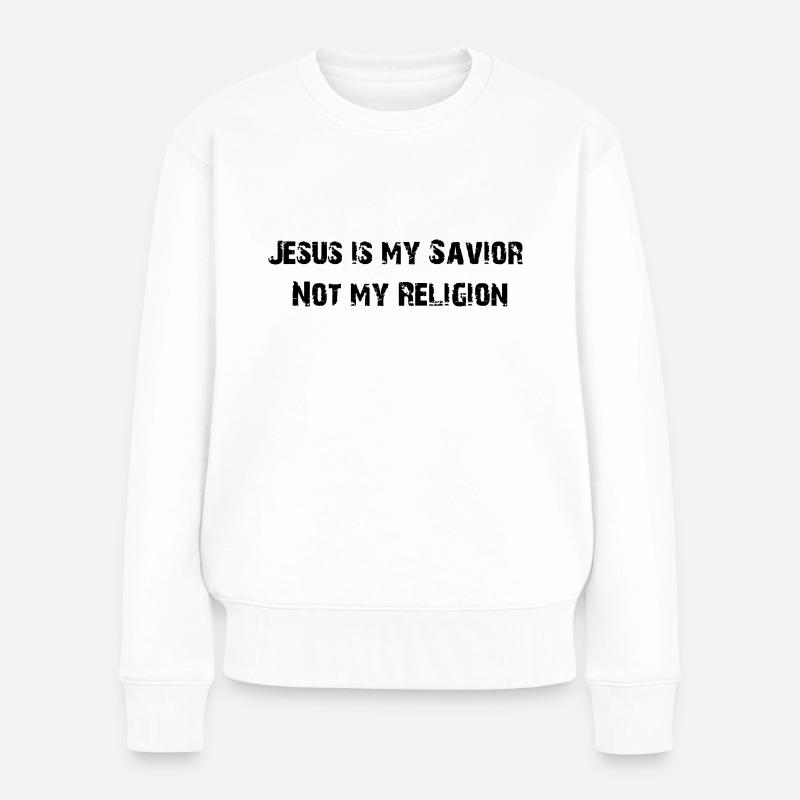 Savior - Frauen Premium Bio Pullover - Weiß