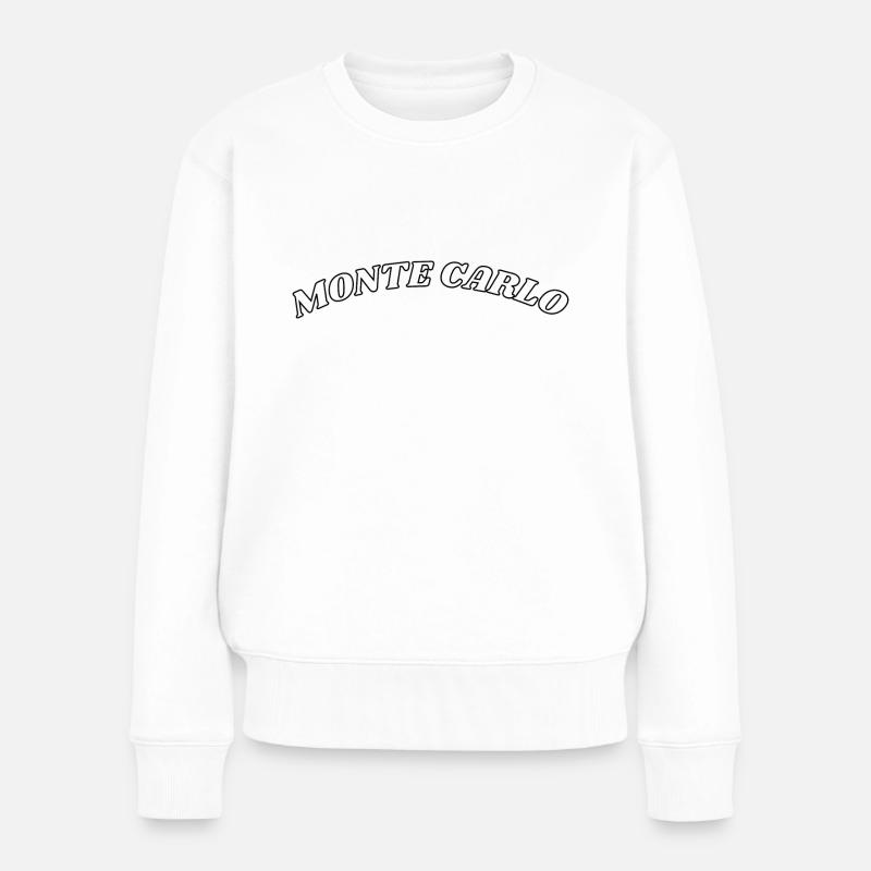 Monte Carlo - Frauen Premium Bio Pullover - Weiß