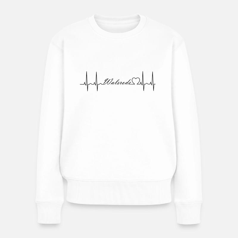 Walsrode - Frauen Premium Bio Pullover - Weiß