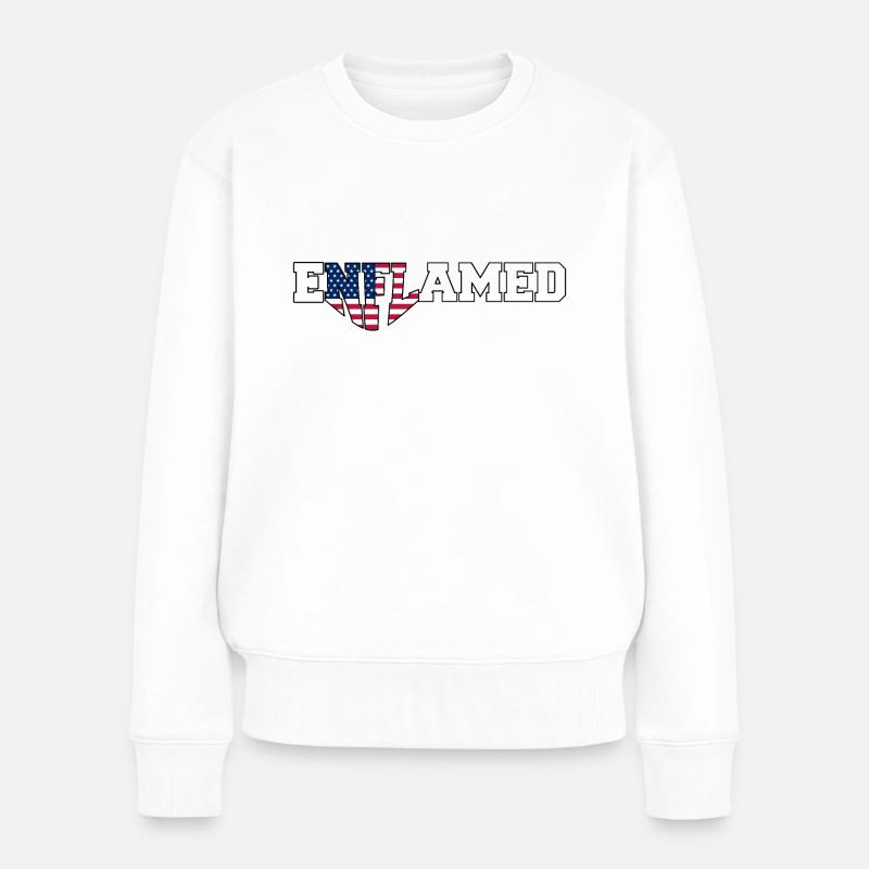 Enflamed | Election 2024 - Frauen Premium Bio Pullover - Weiß
