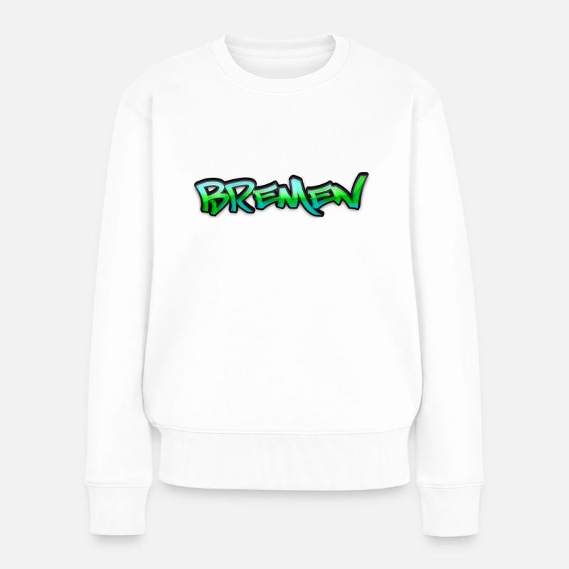 Gangster Bremen - Frauen Premium Bio Pullover - Weiß
