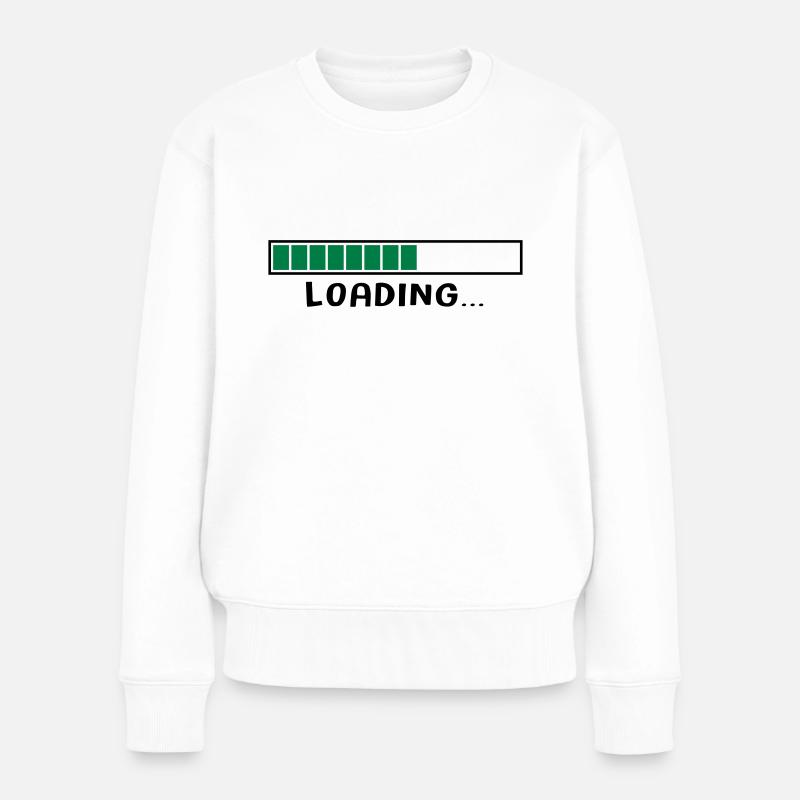 LOADING 4 - Pull Premium bio Femme - blanc