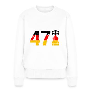 47 Formula Racing Motorsport Allemagne - Pull Premium bio Femme - blanc - Devant - Julia (174cm)