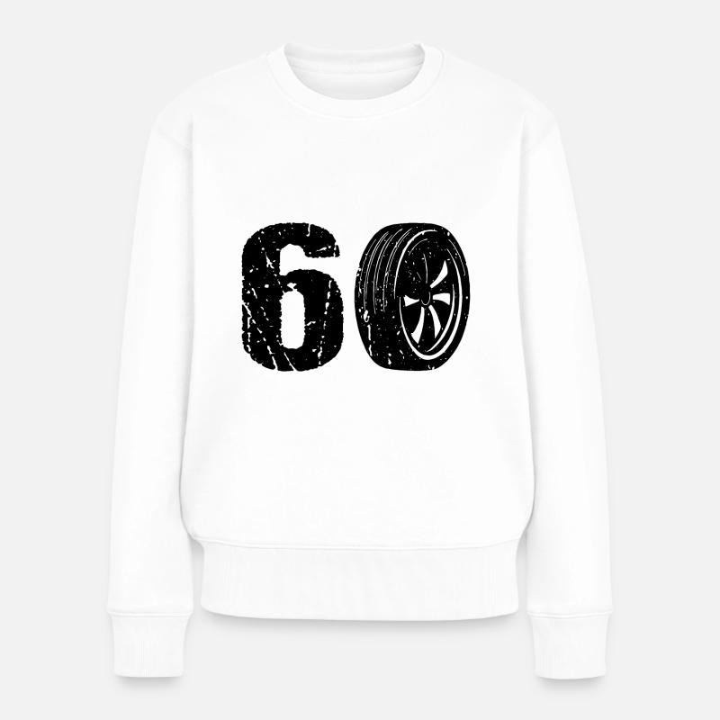 60 Sport automobile - Pull Premium bio Femme - blanc