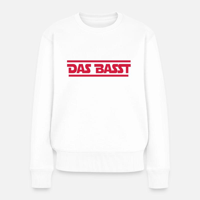 Bassist - Frauen Premium Bio Pullover - Weiß