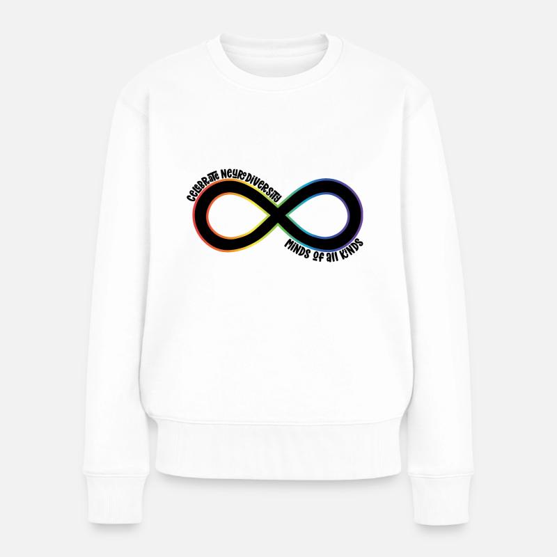 Neurodiversität - Frauen Premium Bio Pullover - Weiß