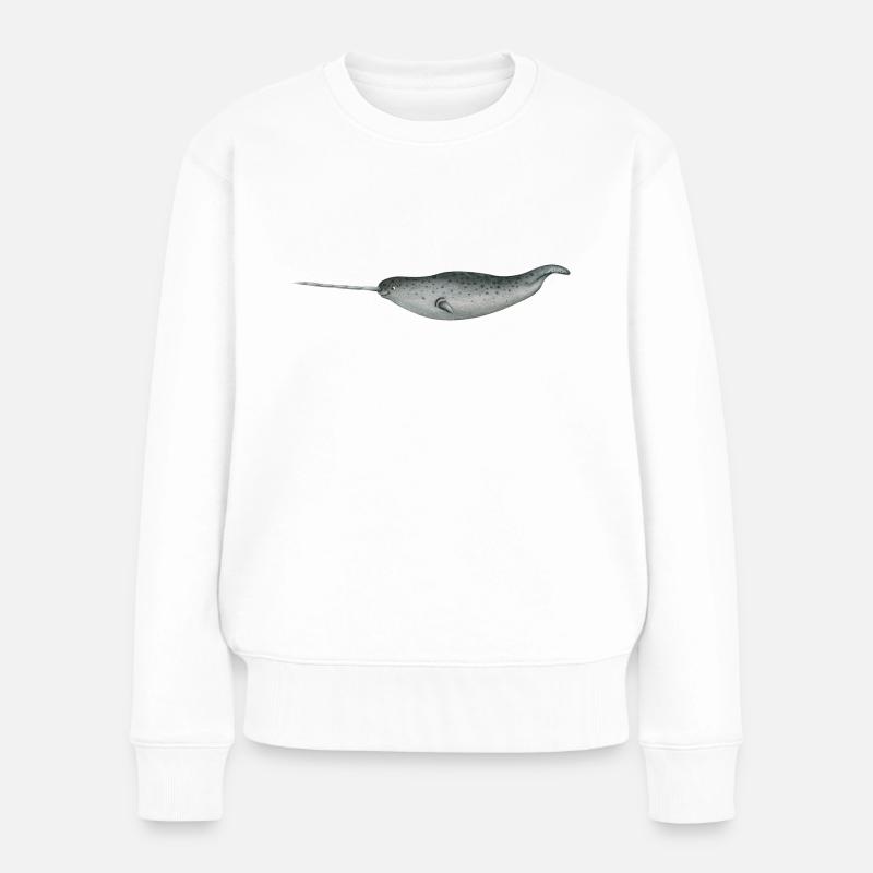 Narrwal - Frauen Premium Bio Pullover - Weiß