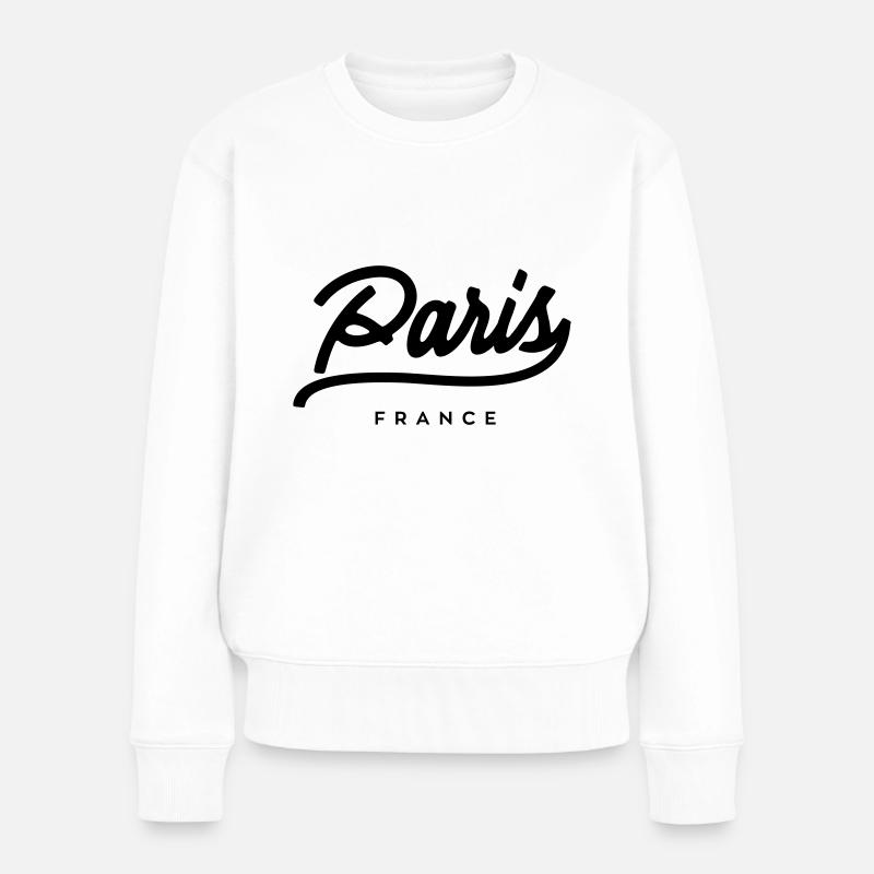 Paris - Frankreich - Frauen Premium Bio Pullover - Weiß