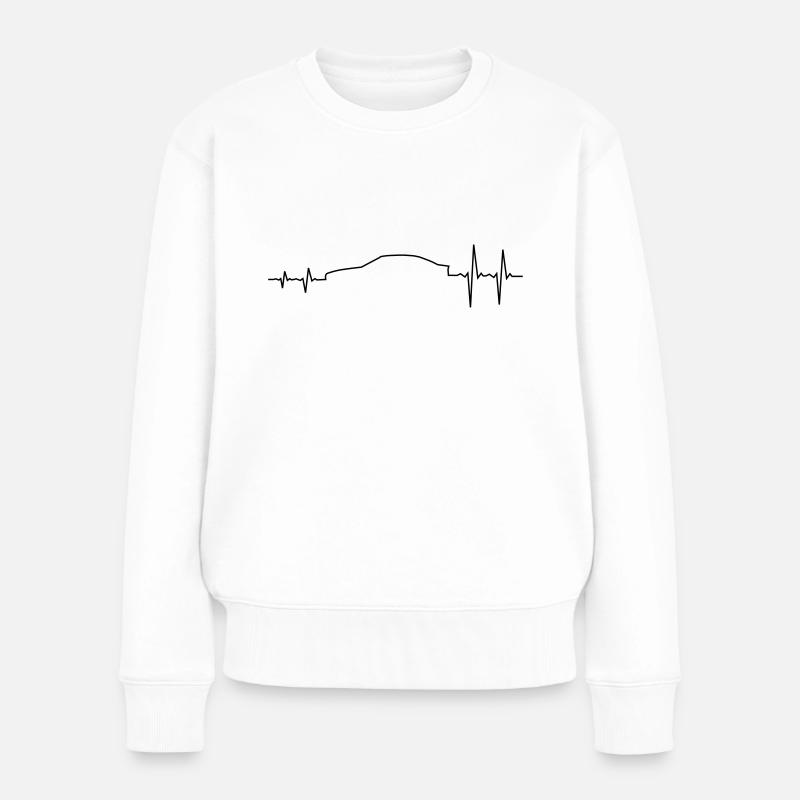 Sportwagen E36 Heckantrieb Pulsschlag - Frauen Premium Bio Pullover - Weiß