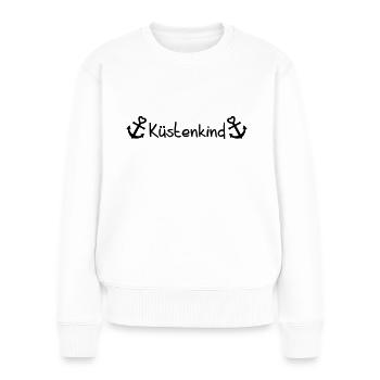 Küstenkind - Frauen Premium Bio Pullover - Weiß - Vorne - Julia (174cm)