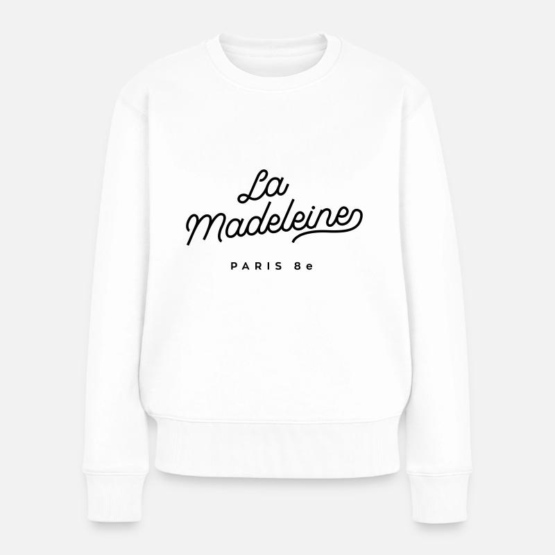 La madeleine - Paris 8e - Pull Premium bio Femme - blanc